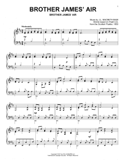 page one of Brother James' Air (Piano Solo)