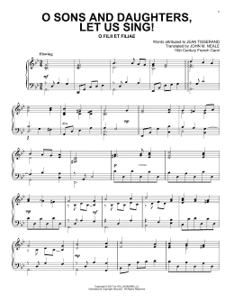 page one of O Sons And Daughters, Let Us Sing! (Piano Solo)