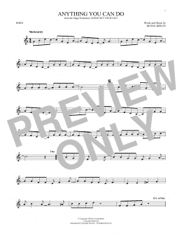 page one of Anything You Can Do (from Annie Get Your Gun) (French Horn Solo)