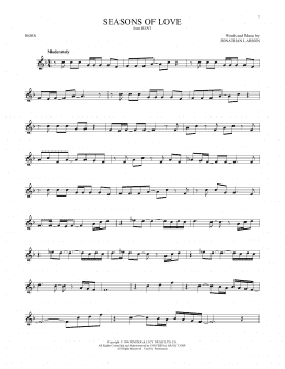page one of Seasons Of Love (from Rent) (French Horn Solo)
