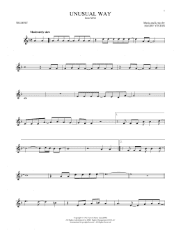 page one of Unusual Way (Trumpet Solo)