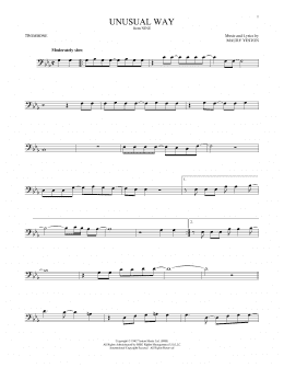 page one of Unusual Way (Trombone Solo)