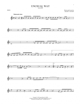 page one of Unusual Way (French Horn Solo)