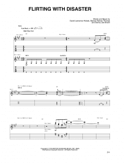 page one of Flirtin' With Disaster (Guitar Tab)