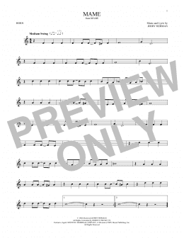 page one of Mame (French Horn Solo)