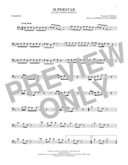 page one of Superstar (from Jesus Christ Superstar) (Trombone Solo)