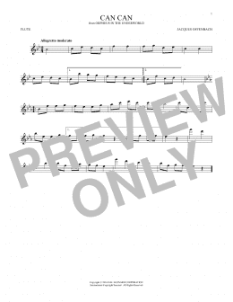 page one of Can Can (Flute Solo)