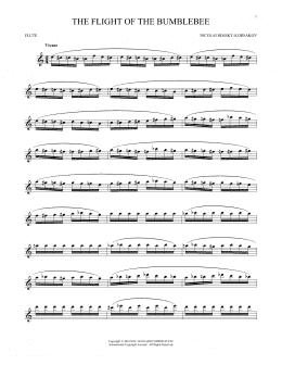 page one of The Flight Of The Bumble Bee (Flute Solo)