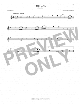 page one of Lullaby (Tenor Sax Solo)