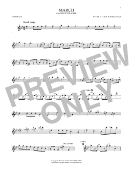 page one of March (from The Nutcracker) (Tenor Sax Solo)