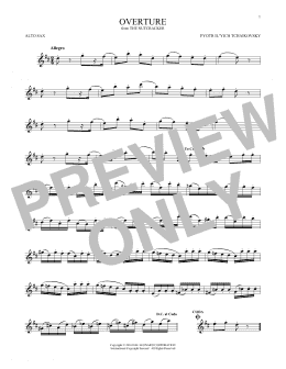 page one of Overture (Alto Sax Solo)
