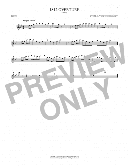 page one of 1812 Overture (Flute Solo)