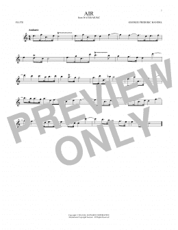 page one of Air (Flute Solo)