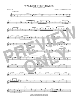 page one of Waltz Of The Flowers, Op. 71a (from The Nutcracker) (Tenor Sax Solo)