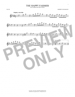 page one of The Happy Farmer (Flute Solo)