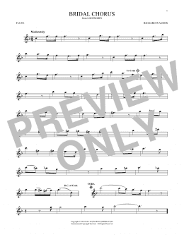 page one of Bridal Chorus (Flute Solo)