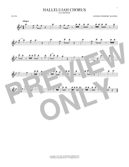 page one of Hallelujah Chorus (Flute Solo)