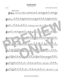 page one of Hornpipe (Flute Solo)