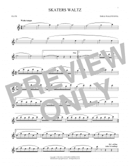 page one of The Skaters (Waltz) (Flute Solo)