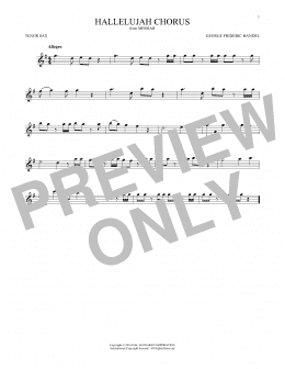 page one of Hallelujah Chorus (Tenor Sax Solo)