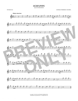 page one of Hornpipe (Tenor Sax Solo)