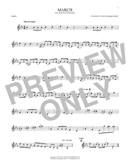 page one of March (from The Nutcracker) (French Horn Solo)