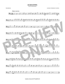 page one of Hornpipe (Trombone Solo)