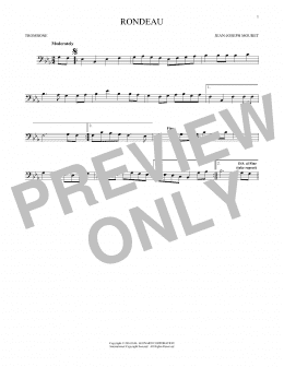 page one of Fanfare Rondeau (Trombone Solo)