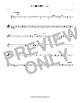page one of Liebestraum (Dream Of Love) (French Horn Solo)