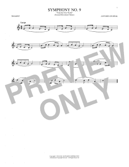 page one of Largo From Symphony No. 9 ("New World") (Trumpet Solo)
