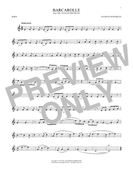 page one of Barcarolle (French Horn Solo)