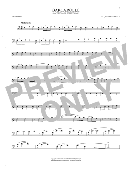 page one of Barcarolle (Trombone Solo)
