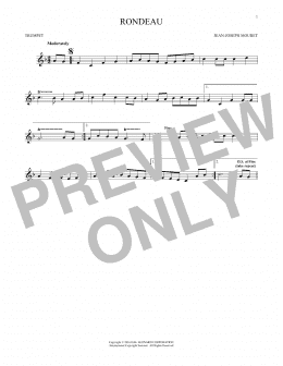 page one of Fanfare Rondeau (Trumpet Solo)