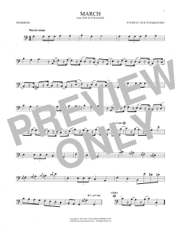 page one of March (from The Nutcracker) (Trombone Solo)
