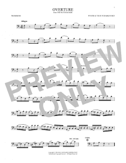 page one of Overture (Trombone Solo)
