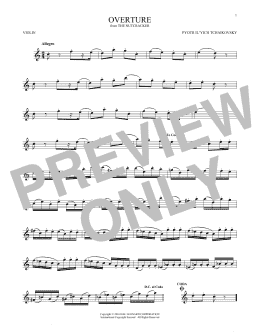 page one of Overture (Violin Solo)