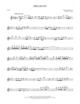 page one of Dream On (Flute Solo)