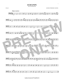 page one of Hornpipe (Cello Solo)