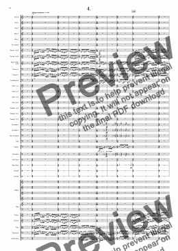 page one of Symphony No 22 4th movement
