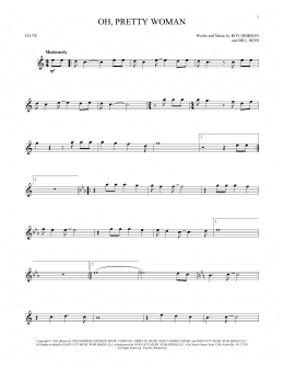page one of Oh, Pretty Woman (Flute Solo)