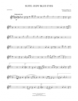page one of Suite: Judy Blue Eyes (Alto Sax Solo)