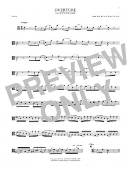 page one of Overture (Viola Solo)