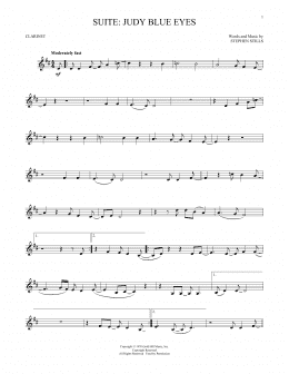 page one of Suite: Judy Blue Eyes (Clarinet Solo)