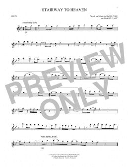 page one of Stairway To Heaven (Flute Solo)