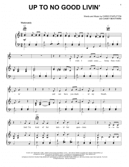 page one of Up To No Good Livin' (Piano, Vocal & Guitar Chords (Right-Hand Melody))
