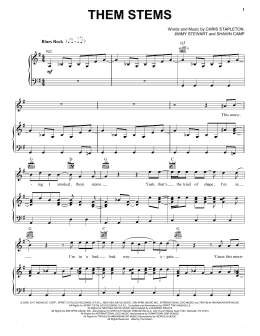 page one of Them Stems (Piano, Vocal & Guitar Chords (Right-Hand Melody))