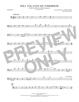 page one of Will You Love Me Tomorrow (Will You Still Love Me Tomorrow) (Trombone Solo)