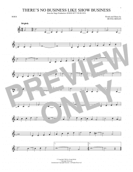 page one of There's No Business Like Show Business (French Horn Solo)