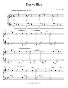 page one of Elusive Blue (Educational Piano)