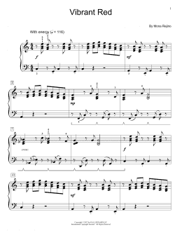 page one of Vibrant Red (Educational Piano)